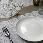 12 Jogo Americano Rendado Girassol Plástico 12 Lugares 30x46