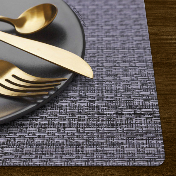 12 Jogo Americano Tela Trançado Trama Rústico Resistente Cz