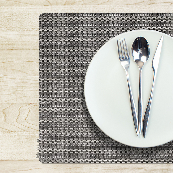 12 Jogo Americano Tela Trançado Trama Rústico Resistente Mr