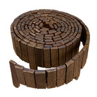 12 Metros Cerca De Madeira Rústico Limitador De Grama 8cm