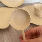 12 Molheiras Bambu Com Cabo 50ml Porta Molhos Caldas Cremes