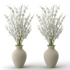 12 Orquídeas Chuva De Ouro Branco Artificial Adicione Charme