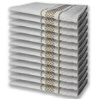 12 Panos De Prato Atoalhado Felpudo Premium Marrom