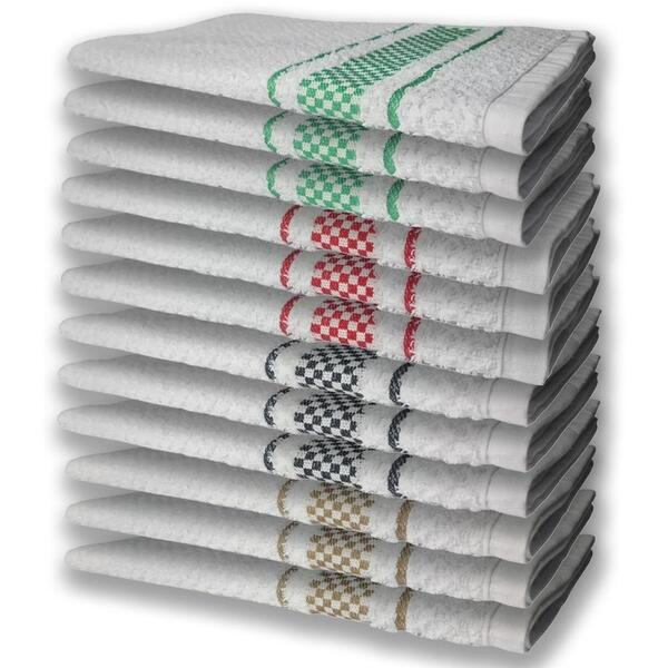 12 Panos De Prato Atoalhado Felpudo Premium Mr+pr+vm+vd