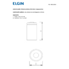 12 Pilhas Bateria Cr123a 3v Elgin 12 Cartelas