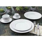 12 Pratos Fundos 23,5cm Porcelana Relevo Chevron Germer Redon