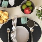 12 Pratos Rasos Fibra Pinho Pp 27cm Pine Servir Salgados Doc