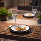 12 Pratos Rasos Redondos De Plástico 26cm Pretos Para Lanches