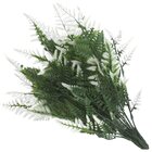 12 Ramo Decoração Arranjo Samambaia Artificial 5 Galhos Cada