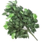 12 Ramos Decoração Arranjo Fícus Artificial Verde 14 Galhos C