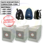 12 Saco Descartável Para Aspirador Britânia Asp Modelos: 1000