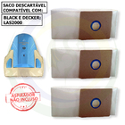 12 Saco Descartável Para Aspirador De Pó Black E Decker Las 2