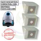 12 Saco Descartável Para Aspirador De Pó Britânia Faciclean 1