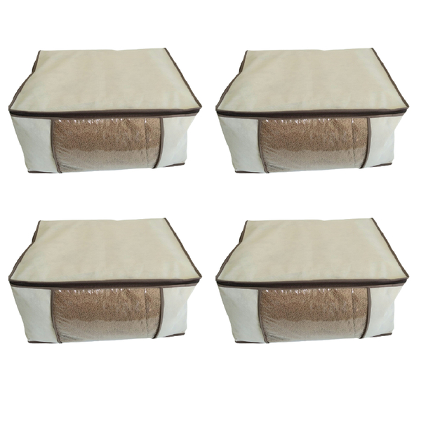 12 Saco Organizador Grande Guarda Roupa Edredon Cobertor Luxo