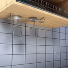 12 Suportes Organizador De Armário Porta Taças Cromado 35cm