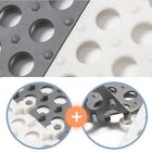 12 Tapete Flexível Antiderrapante 30x30 Box Banheiro Piscina