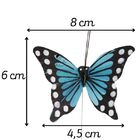 12 Unidades Borboletas Artificiais Coloridas 8 Cm