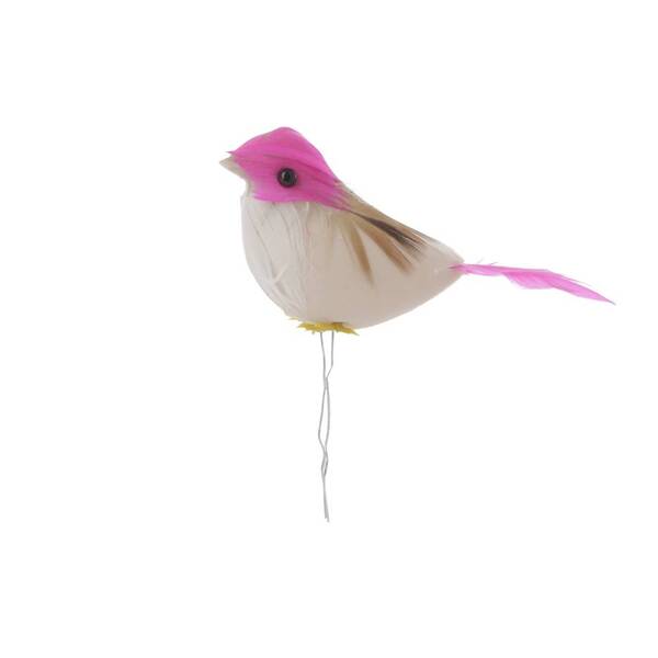 12 Unidades Passarinhos Artificiais Coloridos 10,5 Cm