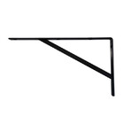 12 X Mão Francesa Preto 30cm Com Kit De Parafuso E Bucha