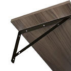 12 X Mão Francesa Preto 30cm Com Kit De Parafuso E Bucha