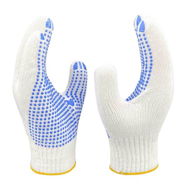 12x Luva Pigmentada Emborrachada Tricotada De Segurança Epi -