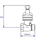 1416 C40 3/4 Registro Pressão Completo P/ Chuveiro Banheiro