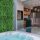 14 Painéis Com Folhagens Artificiais Mistas 60x40 Resistência