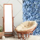 14 Placas Decorativas com Flores Artificiais 60x40cm Fundo Ar