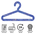 150 Cabide Veludo Infantil Antideslizante Slim Preto Premium