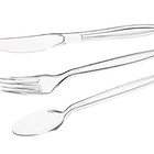 150 Talheres Plástico Cristal - Resistente Reforçado Talher D