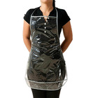 15 Aventais Plástico Transparente Pvc Cristal 60cm X 46cm