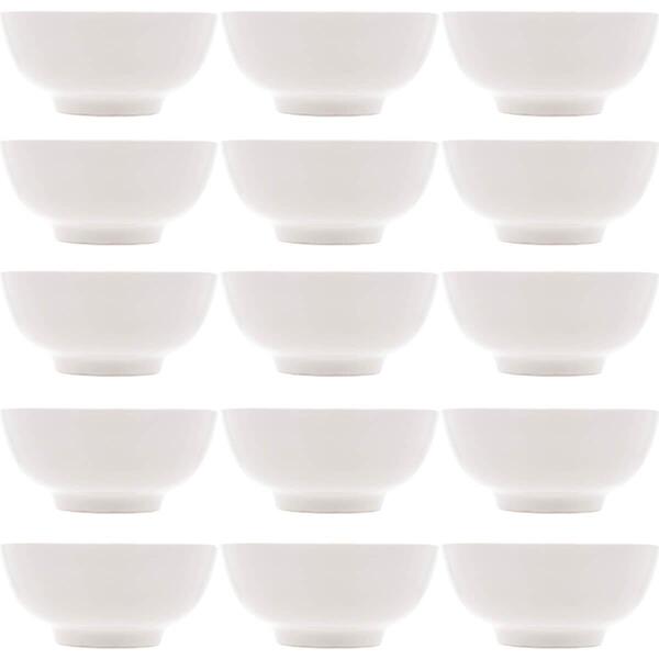 15 Bowls De Porcelana Branca Lyor 540ml Cumbucas Clean Para A