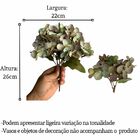 15 Buquês De Mini Hortênsias Artificiais Para Uso Interno Dec