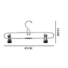 15 Cabides De 45cm Presilha Bermuda Masculina Jogo Americano