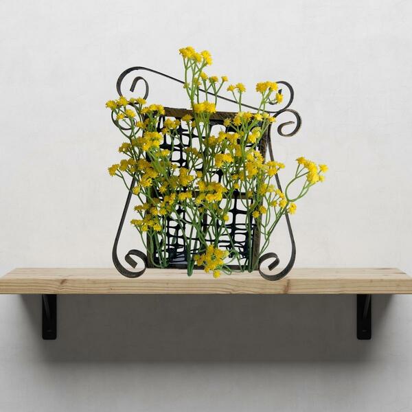 15 Flores De Mosquitinho Amarelo Artificial Para Arranjos, Va