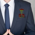 15 Flores De Mosquitinho Vermelho Artificial Para Arranjos, V