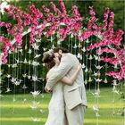 15 Galhos De Cerejeira Artificial Rosa Com Aparência Realista