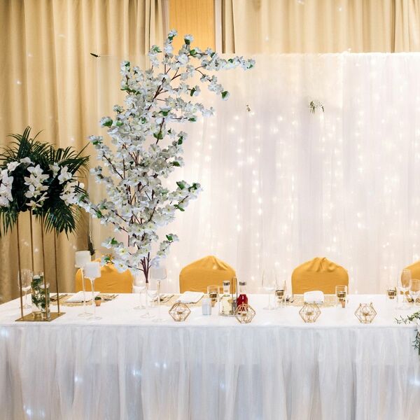 15 Galhos De Cerejeira Branca Permanente Elegância E Charme E