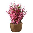 15 Galhos De Cerejeira Rosa Artificial Para Arranjos Florais