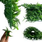 15 Placas De Samambaias Artificial Para Parede Verde Interna