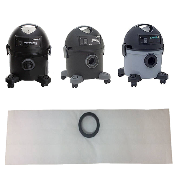 15 Saco Descartável Para Aspirador De Pó Lavor Power Duo / Si