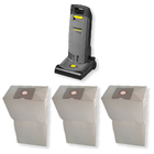 15 Saco Descartável Para Aspirador De Pó Vertical Karcher Cv