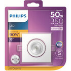 15 Spots Led Philips Embutir Quadrado 5w Branco Quente 350lm