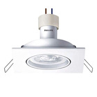 15 Spots Led Philips Embutir Quadrado 5w Branco Quente 350lm