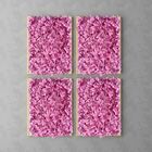 16 Placas Florais com Flores Artificiais 60x40cm Fundo Versát