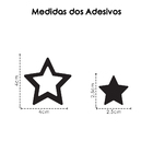 180 Adesivos Decoração De Parede Estrela Estrelinhas Vazadas