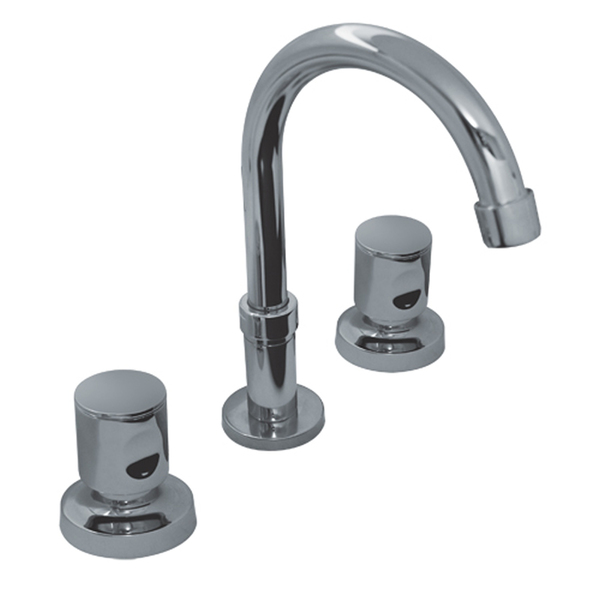 1876 C-35 - Misturador Para Lavatorio Com Bica Móvel Prateado