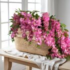 18 Galhos De Flor Artificial Completos Com Folhagem Detalhada