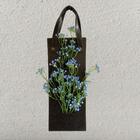 18 Galhos De Mosquitinho Azul Artificial Com Flores Permanent