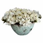 18 Kits De Mini Hortênsias Artificiais Cor Branco Para Festas